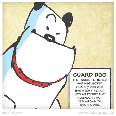 The MUTTS wall #calendar featuring Guard Dog. | Mutts comics, Mutt ...