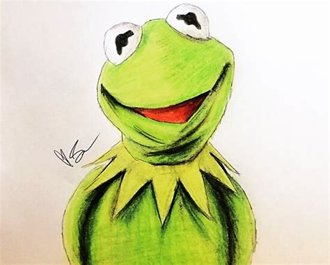 "Kermit the Frog- Colored Pencil" Poster by lesamleq | Redbubble