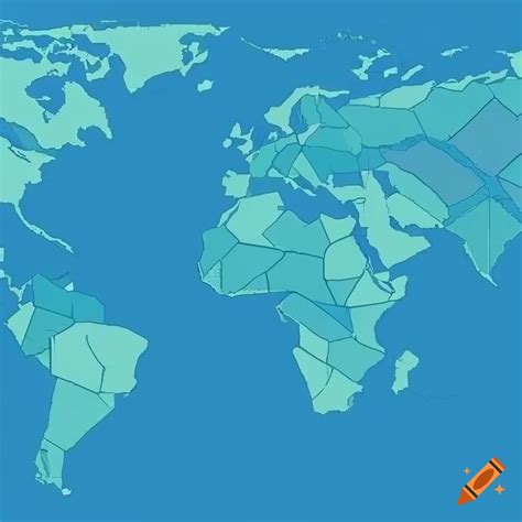 Vector map of europe with polygon and raster data on Craiyon