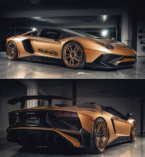 Gold Lamborghini Aventador SV by Empire Auto Comes Complete with ...