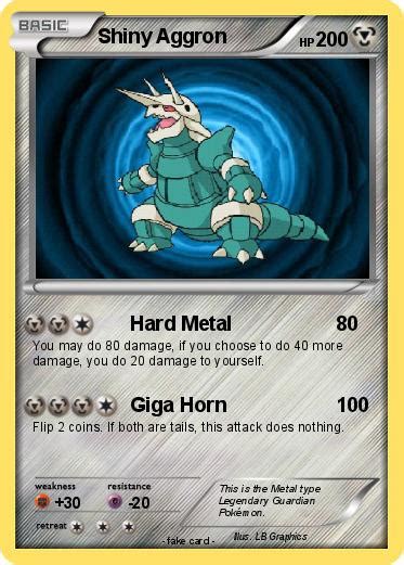 Pokémon Shiny Aggron 2 2 - Hard Metal - My Pokemon Card