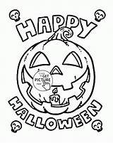 Happy Halloween Pumpkin Coloring Page sketch template