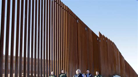 First section of Donald Trump's wall at Mexico border unveiled | US News | Sky News