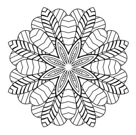 Leaf combination flower mandala art pattern vector free download