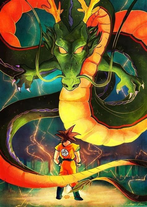 Goku and Shenron | Dessin goku, Dessin de visage, Personnages de dragon ...