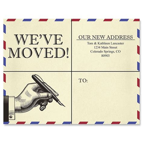 Moving Postcard Template