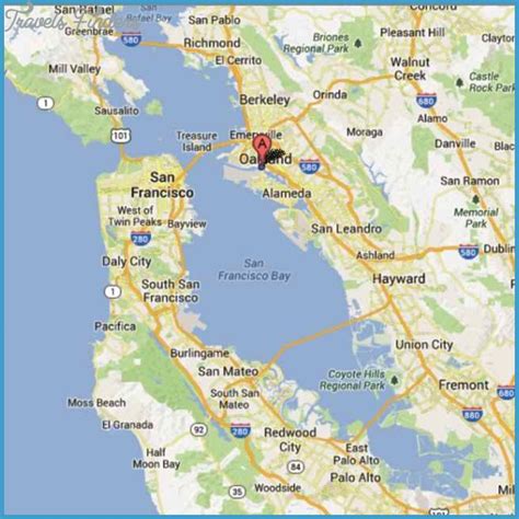 Oakland Map - TravelsFinders.Com