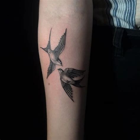 Swallow Birds Tattoo, Three Little Birds Tattoo, Birds Tattoo, 3 Little ...