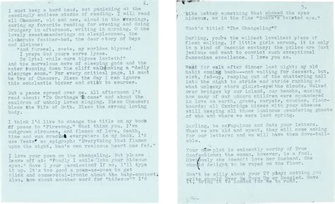 Sylvia Plath | Typed letter signed, to Ted Hughes, discussing their poetry, 6 October 1956 ...