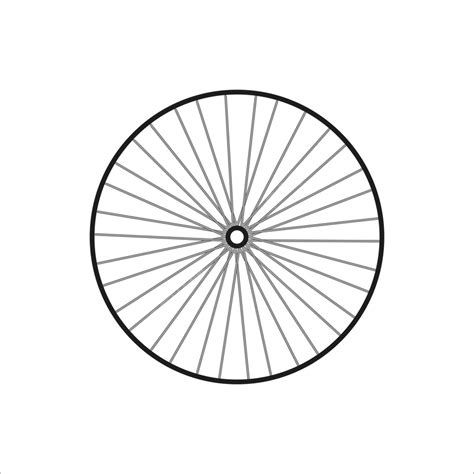 Big Circle Spokes Wheel Bike, Circle Drawing, Wheel Drawing, Circle Sketch PNG and Vector with ...