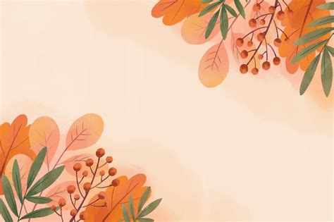 Free Vector | Watercolor autumn background