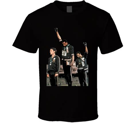 John Carlos Tommie Smith Black Power Salute 1968 Summer Olympics T Shirt