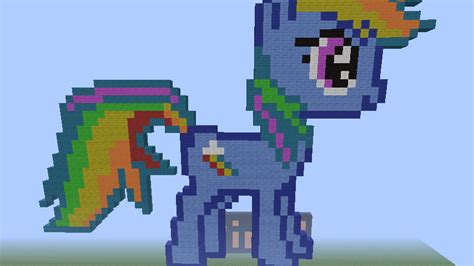 Minecraft Pixel Art - 8 bit Rainbow Dash by lynx723 on DeviantArt