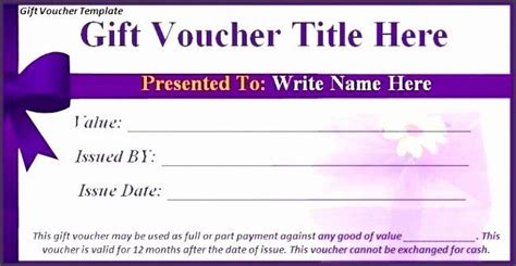 Gift Certificate Wording Examples Fresh Gift Certificate Template 42 Examples In Pdf Word In ...