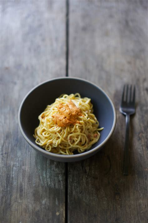 Uni Pasta Recipe (Creamy Homemade Pasta w/ Sea Urchin) - Hungry Huy