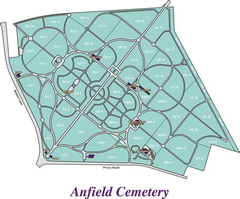 Anfield Cemetery Map – Toxteth Park Cemetery