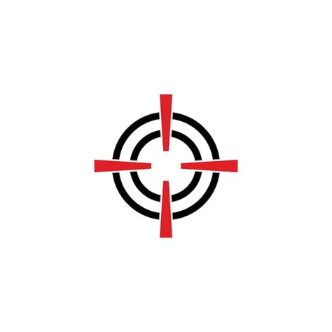 Premium Vector | Shooting target logo vector icon