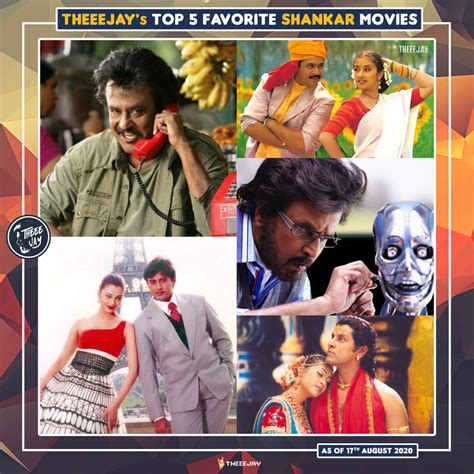 Top 5 Favorite Shankar Movies by theeejay-official on DeviantArt