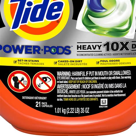 Tide Power Pods Heavy Duty, 21 Ct. | Detergents & Softeners | Household ...