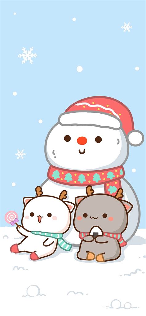 Introduce 64+ imagen christmas kawaii background - Thpthoanghoatham.edu.vn