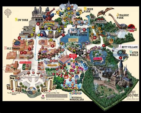 Universal Studios Japan Map