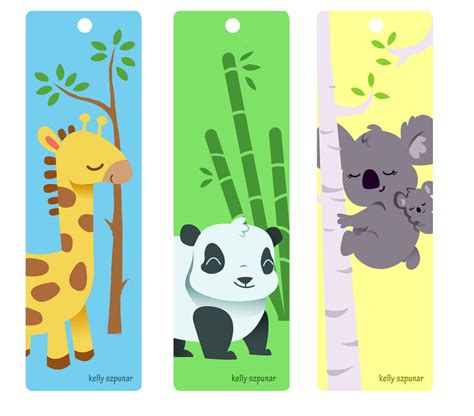 animal bookmarks by Knackful on DeviantArt