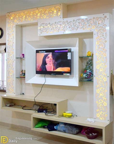 Modern Gypsum TV Wall Unit Decoration Design Ideas - Daily Engineering