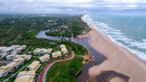 Premium Photo | Aerial view of imbassai beach, bahia, brazil. beautiful beach in the northeast ...