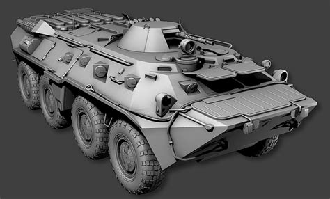 3d model btr 80 vehicle