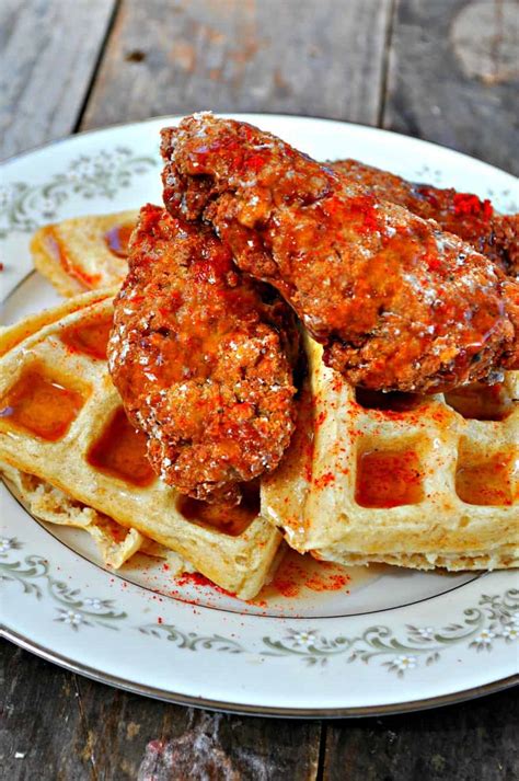 Vegan Chicken and Waffles with Spicy Maple Syrup - Rabbit and Wolves