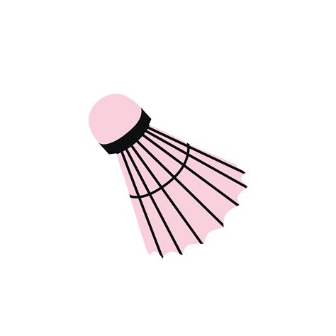 Shuttlecock. Badminton shuttlecock. Design of a shuttlecock. Badminton accessories. Sports ...