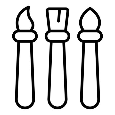 Artist art tools icon outline vector. Creative design 15100976 Vector Art at Vecteezy