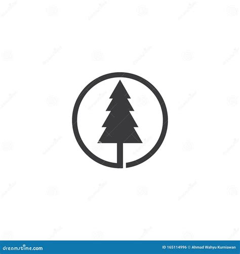 Pine tree logo stock vector. Illustration of peak, house - 165114996