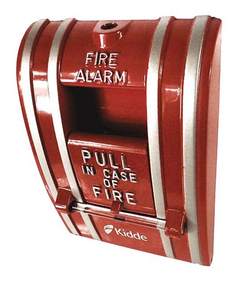 KIDDE Fire Alarm Pull Station, Red, 2-1/2" D - 405F15|K-270-DOC - Grainger