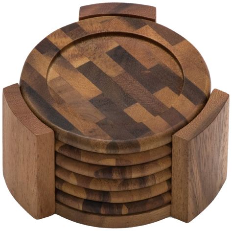 5 Best Wood Coaster Set - Potect your table no matter what beverage you ...