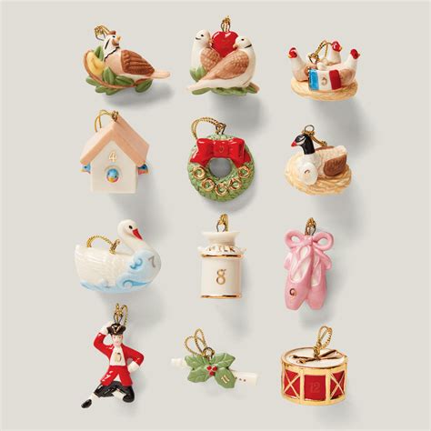 Twelve Days Of Christmas 12-Piece Ornament & Tree – Lenox Corporation