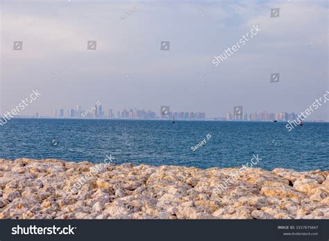 Doha Corniche Skyline Doha Qatar 17112022 Stock Photo 2227675667 ...