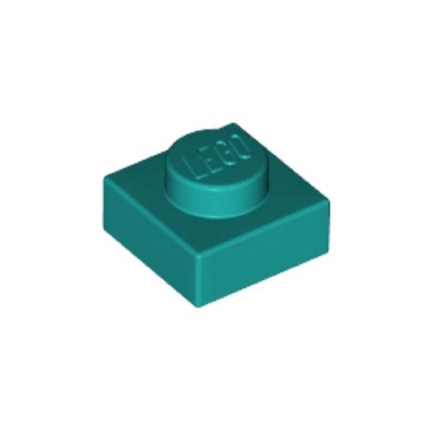 Lego® 3024 Plaque 1x1 (vert turquoise foncé)