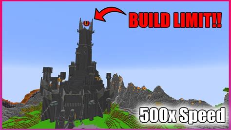 Barad-dûr Castle (Eye of Sauron) Built In Minecraft Time-lapse 500x ...