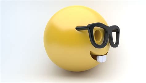 3D model EMOJI NERD VR / AR / low-poly | CGTrader