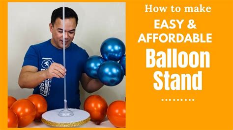 DIY Easy and Affordable Balloon Stand/Dollar Tree Balloon Stand/How to ...