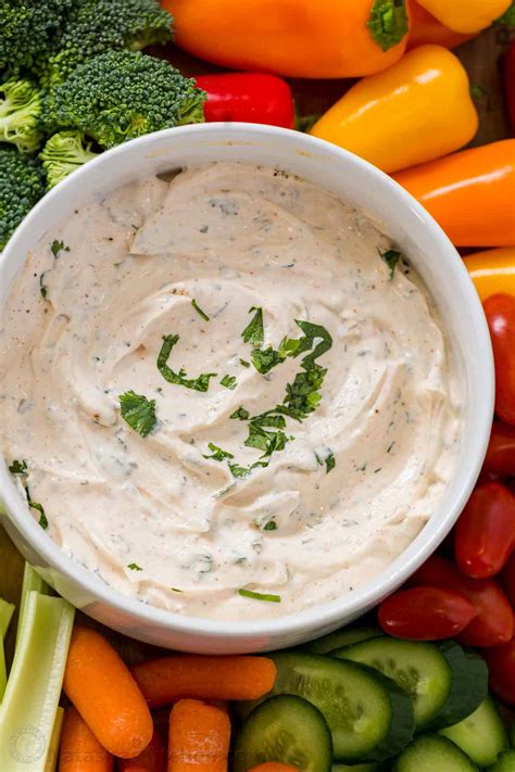 Easy Veggie Dip Recipe - NatashasKitchen.com