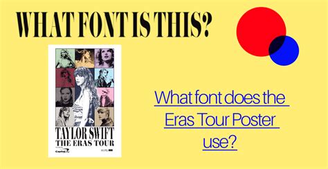 What font does the Eras Tour Poster use?