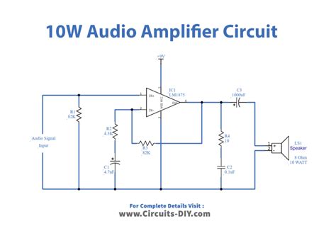 10-Watt Audio Amplifier Circuit LM1875