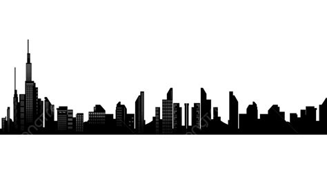 Silhouette City Skyline Tall Buildings, City, Silhouette, Skyline PNG Transparent Clipart Image ...