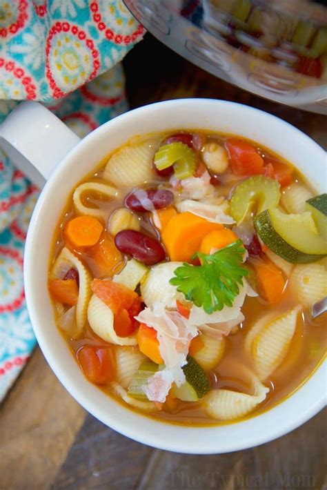 Easy Pressure Cooker Vegetable Soup in Instant Pot or Ninja Foodi