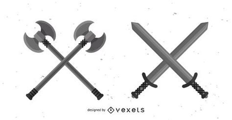 War Tools Design Set Vector Download