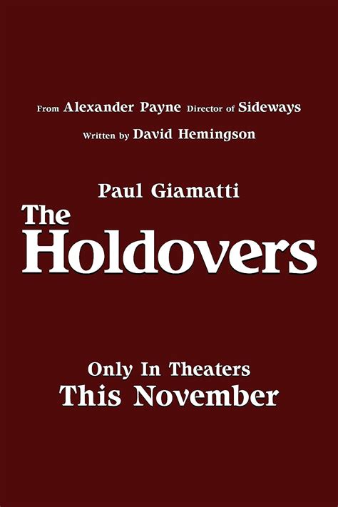 The Holdovers Movie (2023) Cast, Release Date, Story, Budget, Collection, Poster, Trailer, Review