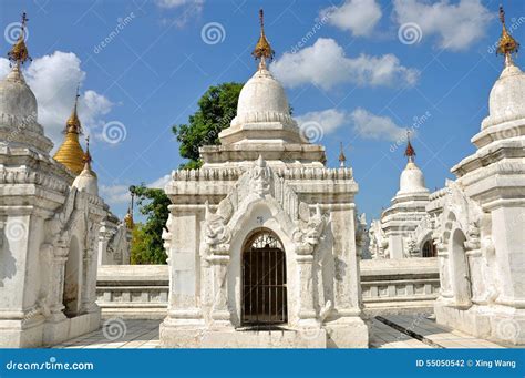 Kuthodaw Pagoda, Mandalay stock photo. Image of grand - 55050542