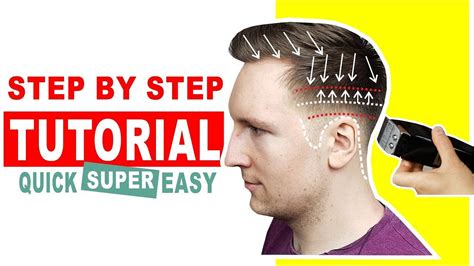 QUICK & EASY HOME HAIRCUT TUTORIAL | How To Cut Men's Hair With ...